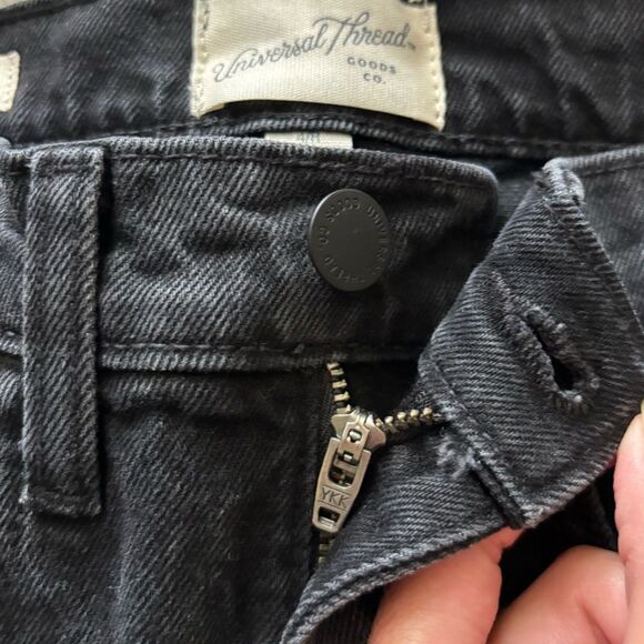 Universal Thread Jeans New High Rise Flare Stretch Black Womens Size 4 - Picture 5 of 10